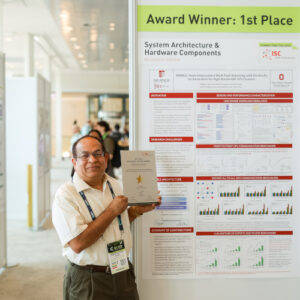ISC 2026 Research Poster Award 1st place winner announcement at the conference in Hamburg.
